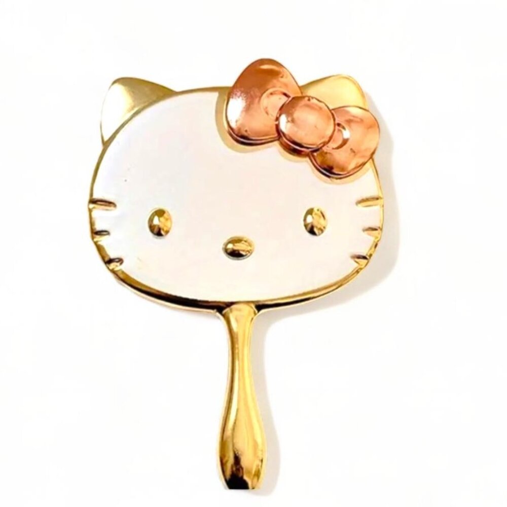 NEW! HELLO KITTY COMPACT MIRROR GOLD/SILVER OPTION (1PC) - Picture 1 of 3